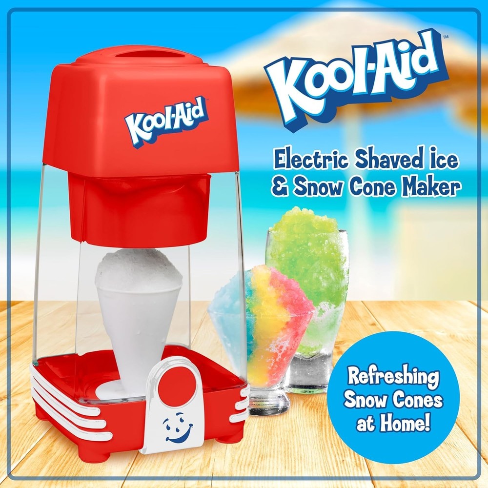 Efficient Shaved Ice Machine with Stainless Steel Blades - Include Ice Molds!