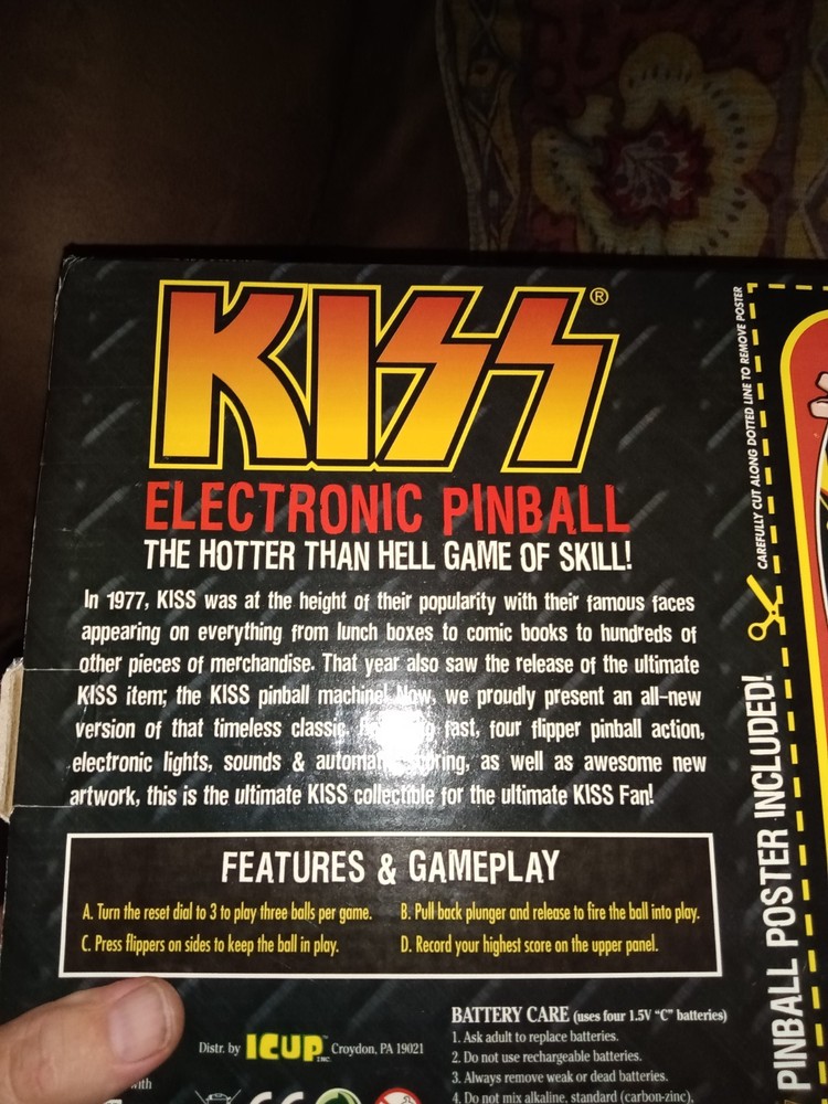 Kiss Pinball new sealed 2011 rare no longer available Kiss game not Aucoin