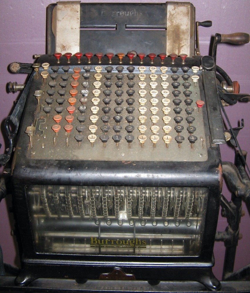 Burroughs Billing Machine with Stand dated 1922