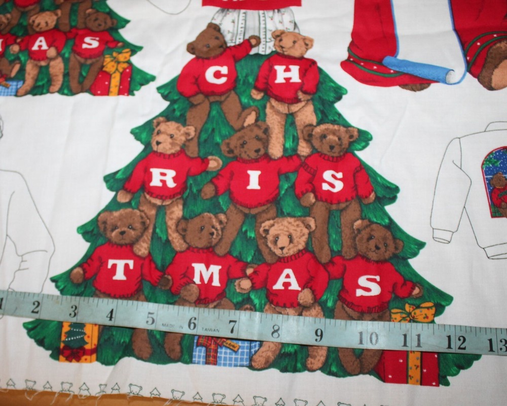 Jingle Bell Bear Appliques