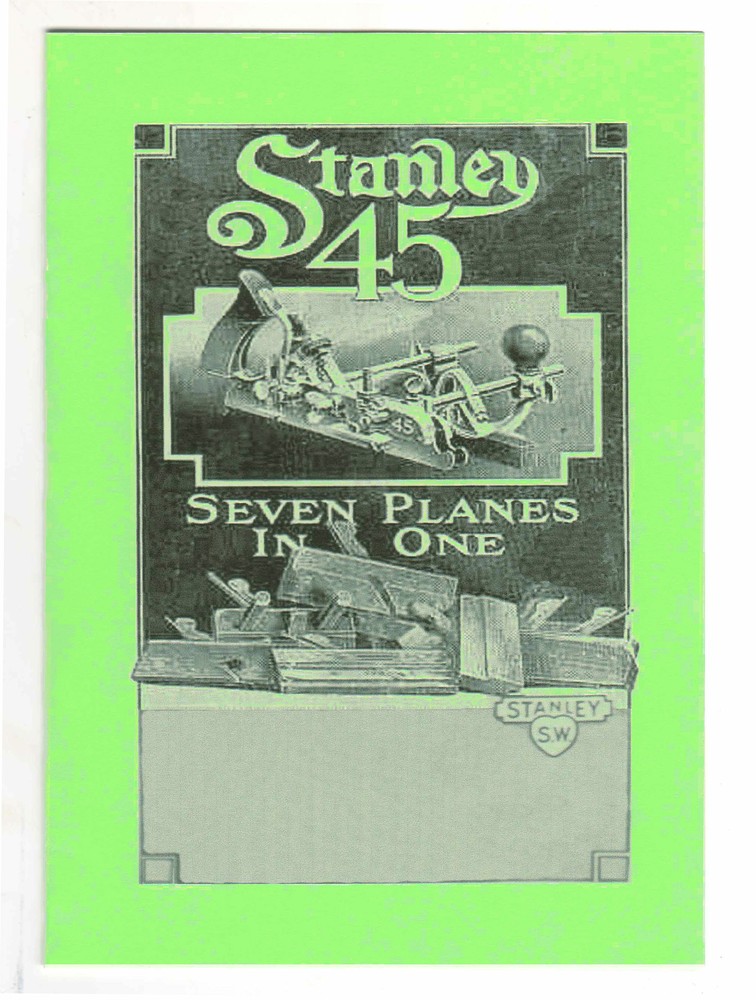 Stanley 45 Combination Plane Manual