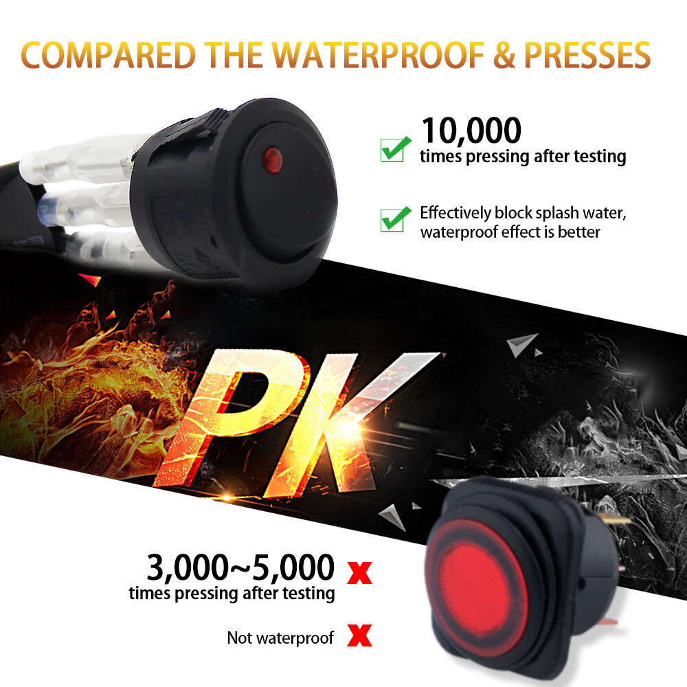 LED Light Bar Wiring Harness Kit 12V 40A Fuse Relay Rocker ON/OFF Switch Kit