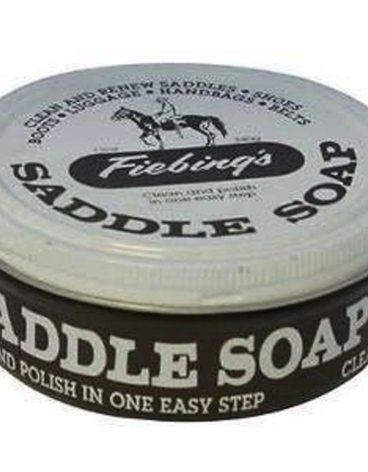 Fiebing's Saddle Soap White 12 oz Polish and Clean Leather Revives Color