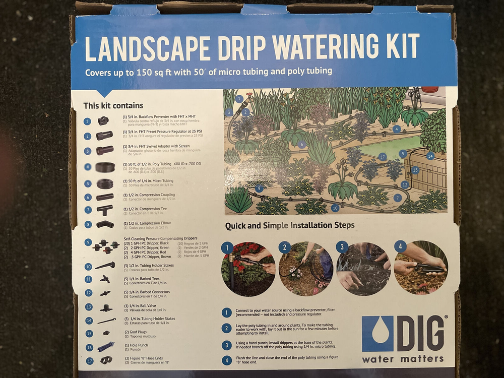 Dig G77AS Landscape Drip Irrigation Kit