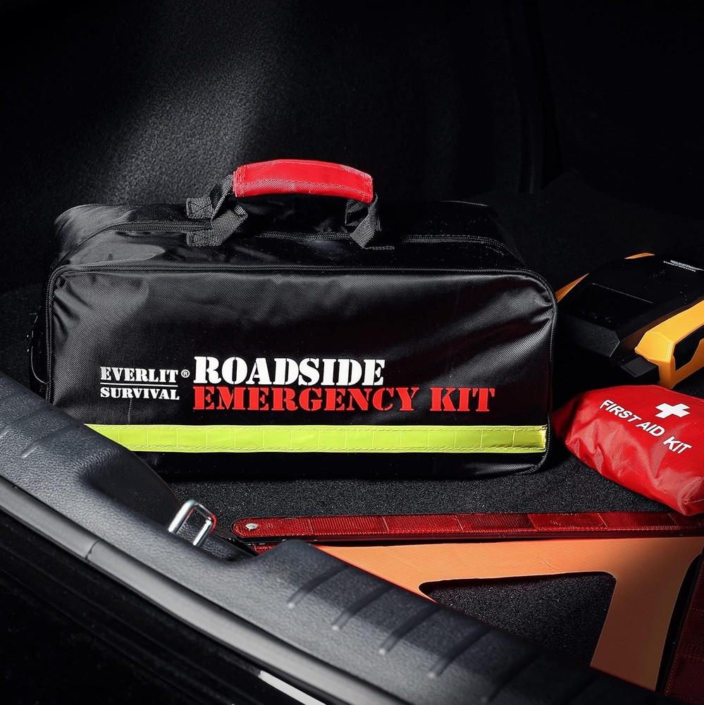 Kit Emergencia Auto Carretera Compresor Arranque Cable