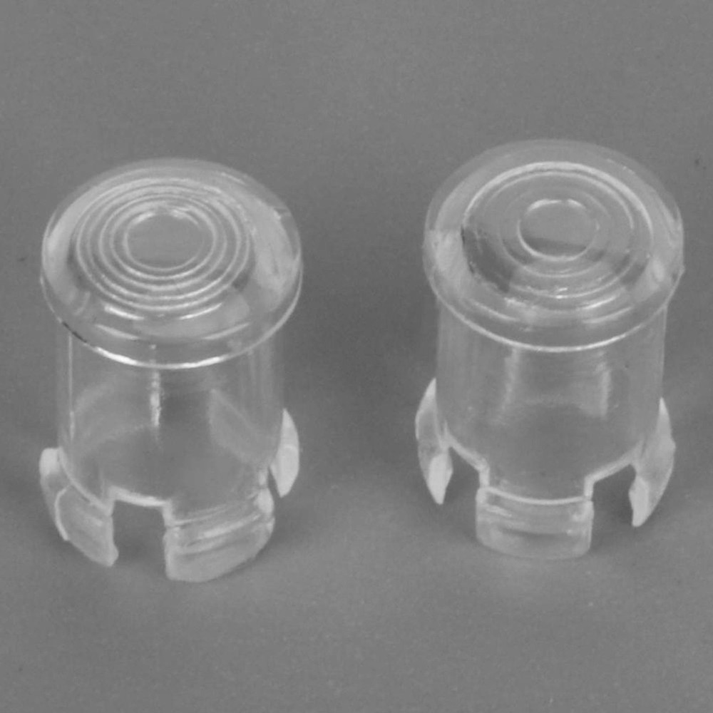 100Pcs Nylon LED Light Emitting Diode Transparent Lamp Light Caps Protective WT