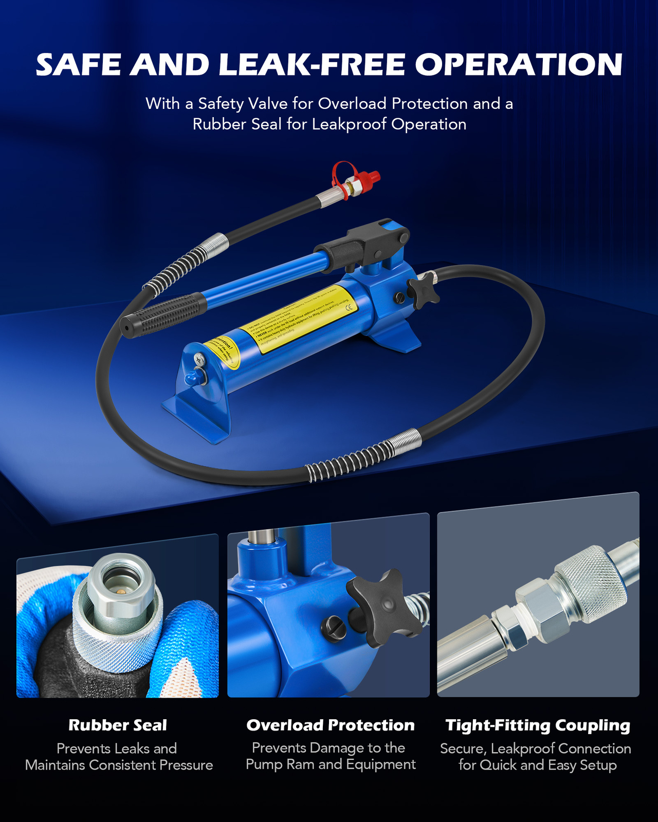 OMT 6 Ton Porta Power Kit Portable Hydraulic Jack Auto Body Frame Repair Kit