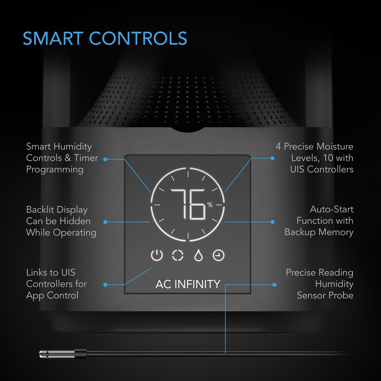 CLOUDFORGE T3, Environmental Plant Humidifier, 4.5L, Smart Controls