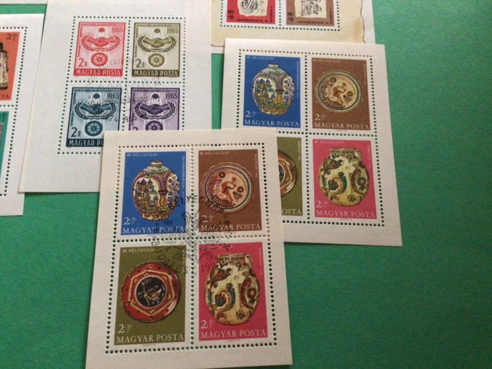 Hungary 6 stamp sheets A20249