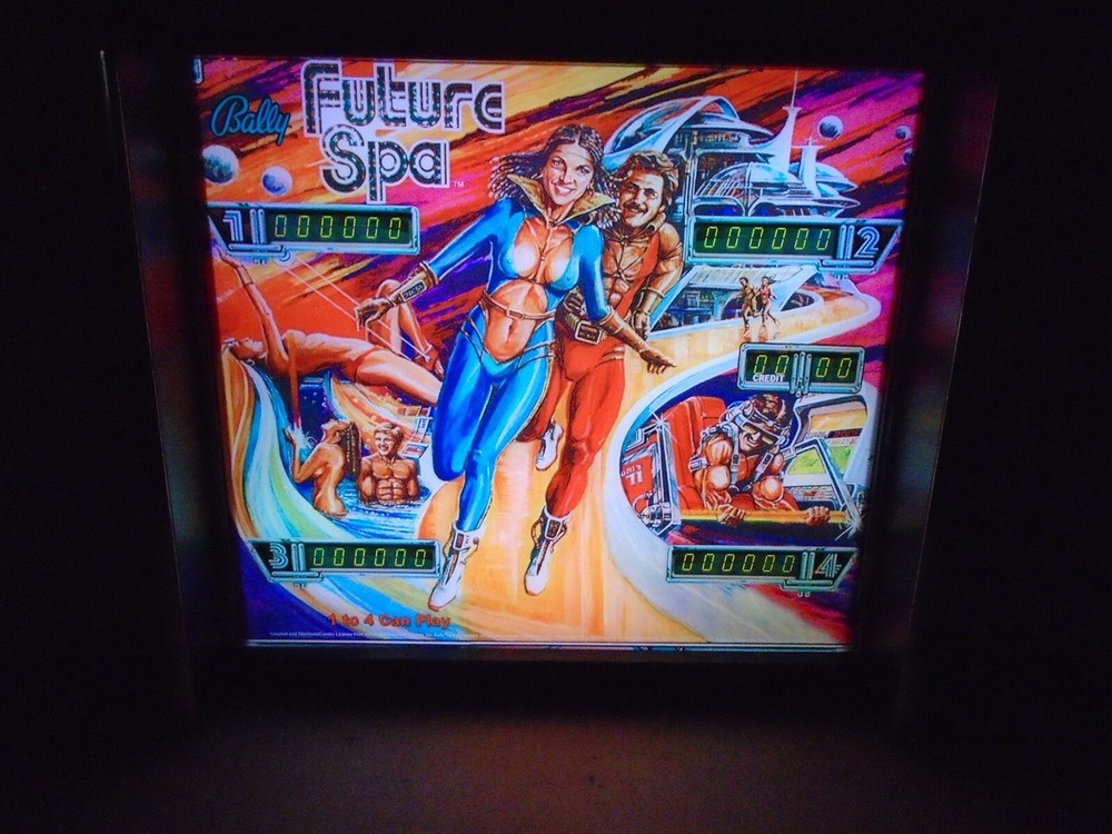 Bally Future Spa Pinball Head LED Display light box