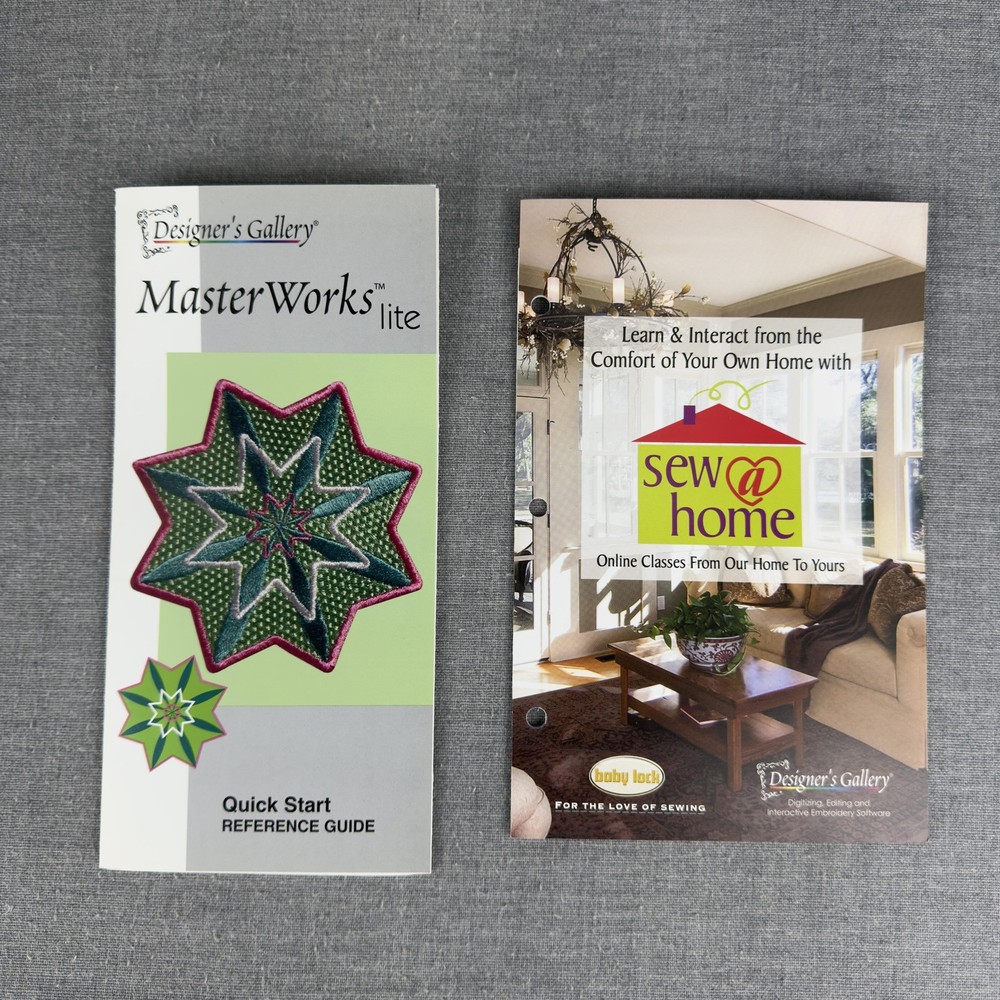 Designer's Gallery MasterWorks lite Embroidery Digitizing Software Windows CD