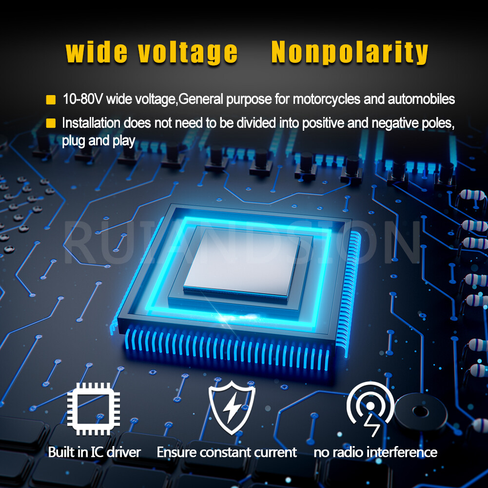 1pc BA20D H6 LED Motorcycle Headlight Bulb S1 S2 Hi Lo Beam DRL Lamp 10-80V