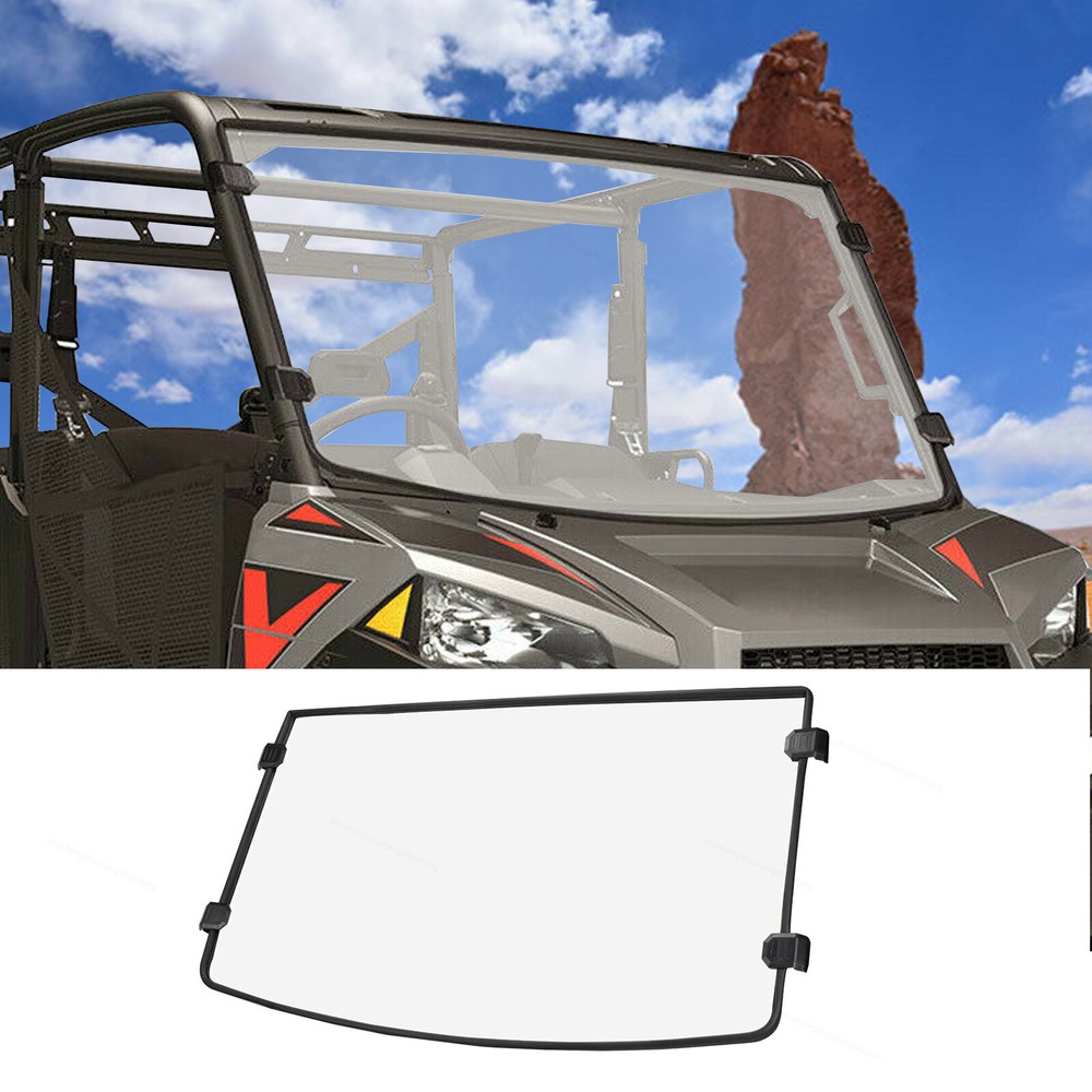 Front Windshield PMMA Windscreen Fit for 2012 2013-25 Polaris Ranger XP