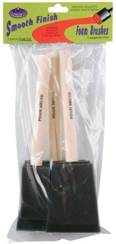 RFOMW-3P Foam Brush, 3-Pack 1", 2" & 3" Darkassorted