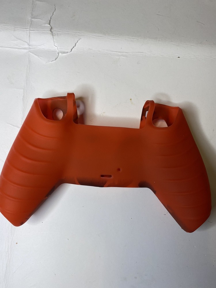 PS5 rubber controller cover red camoflage