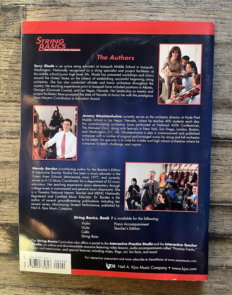 KJOS String Basics 115VA Book 1 Viola w/ DVD