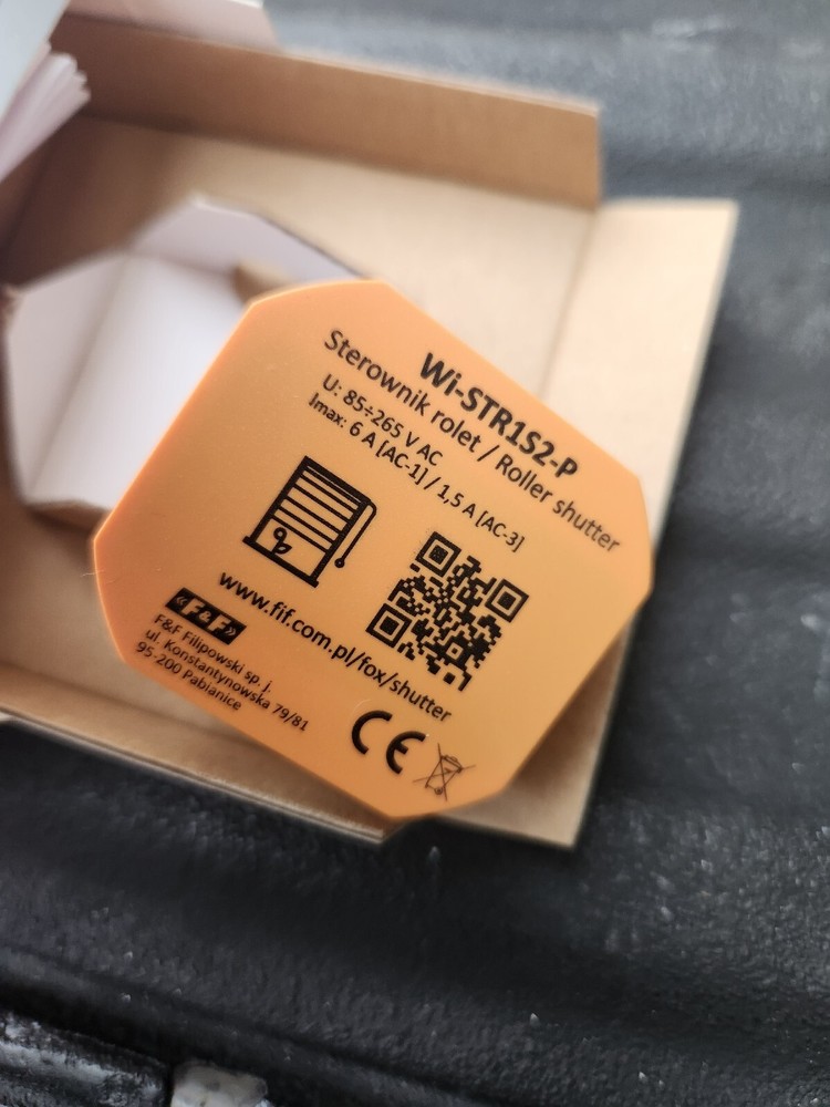 fox SHUTTER - 230 V Wi-Fi binds controller 230 V