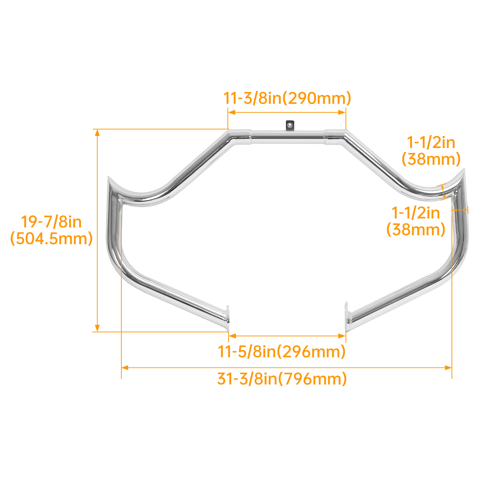 For Harley Touring Street Glide Road King 1997-up Steel Crash Bar Engine Guard