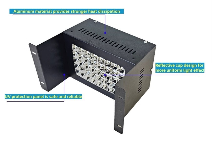 Conveyor belt dedicated UV curing lamp light belt timing function PLC control