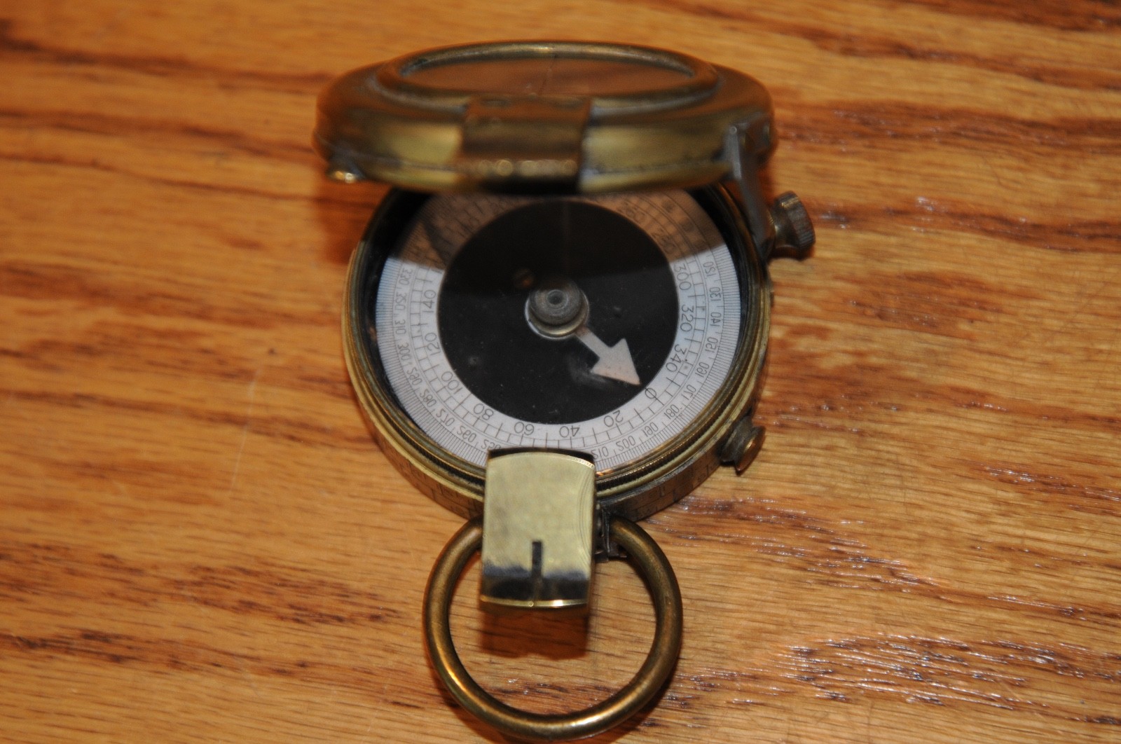 US Army Engineer Corps Cruchon Emons Berne Brass Pocket Compass WWI 1918 - 58259