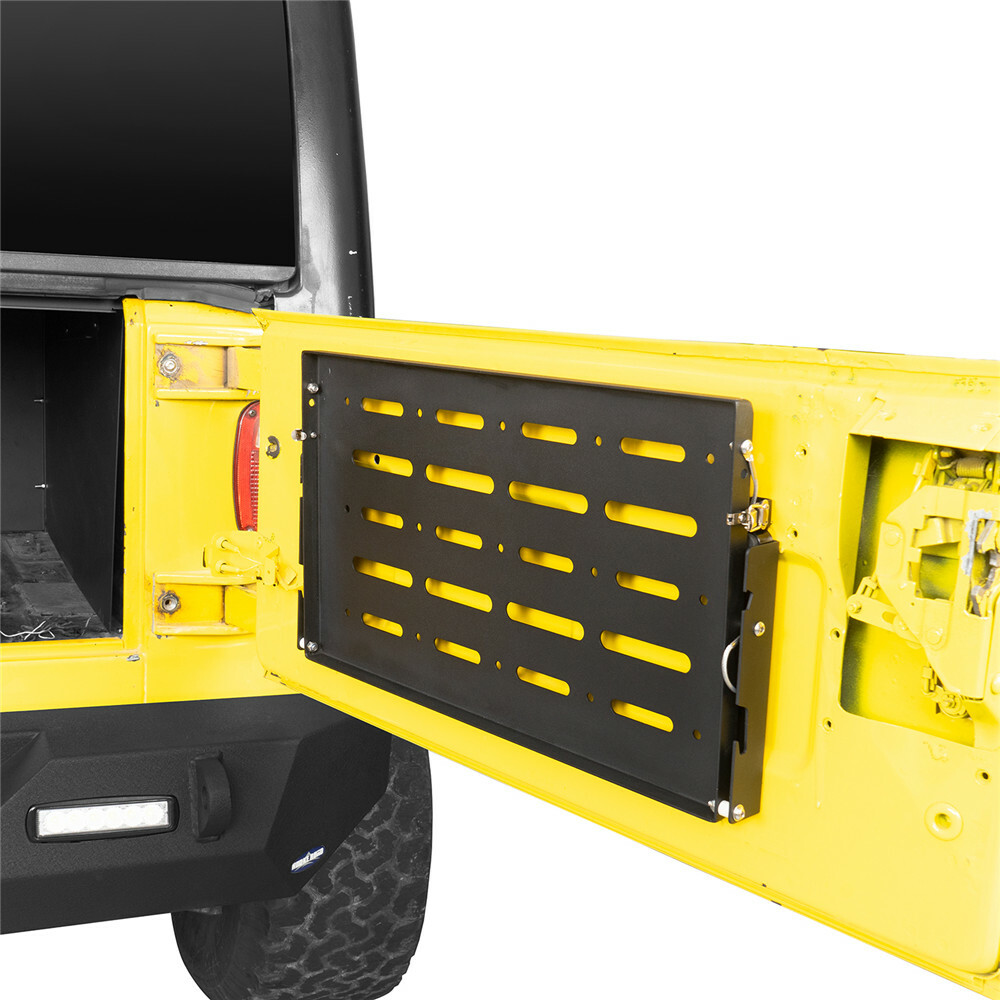 Tailgate Camping Table Foldable Cargo Shelf Lockable for 97-06 Jeep Wrangler TJ