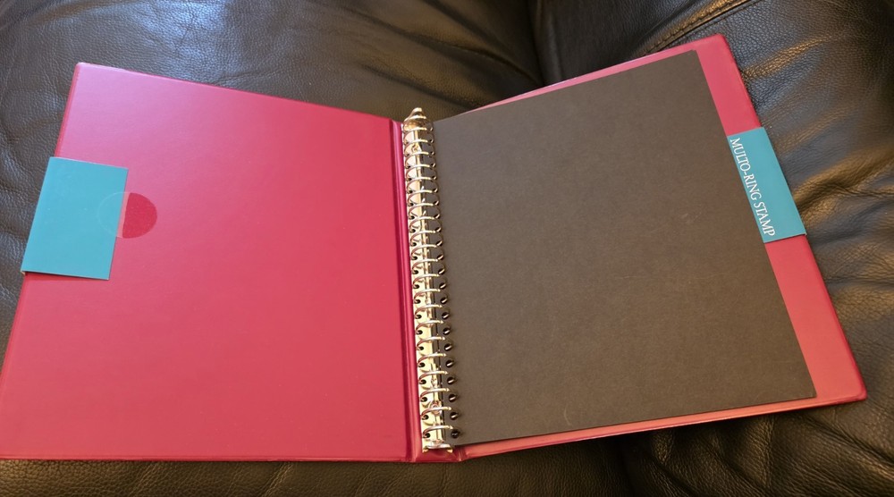 New WHS Red Multo Ring Multi Ring Stamp Album No insert Pages, Album Only