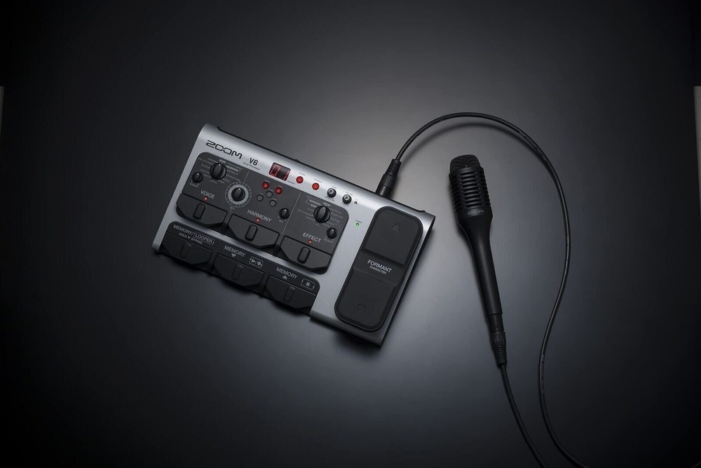 Zoom V6-SP Vocal Processor, Vocal Effects Pedal, Formant Pedal, Harmony, Loop...