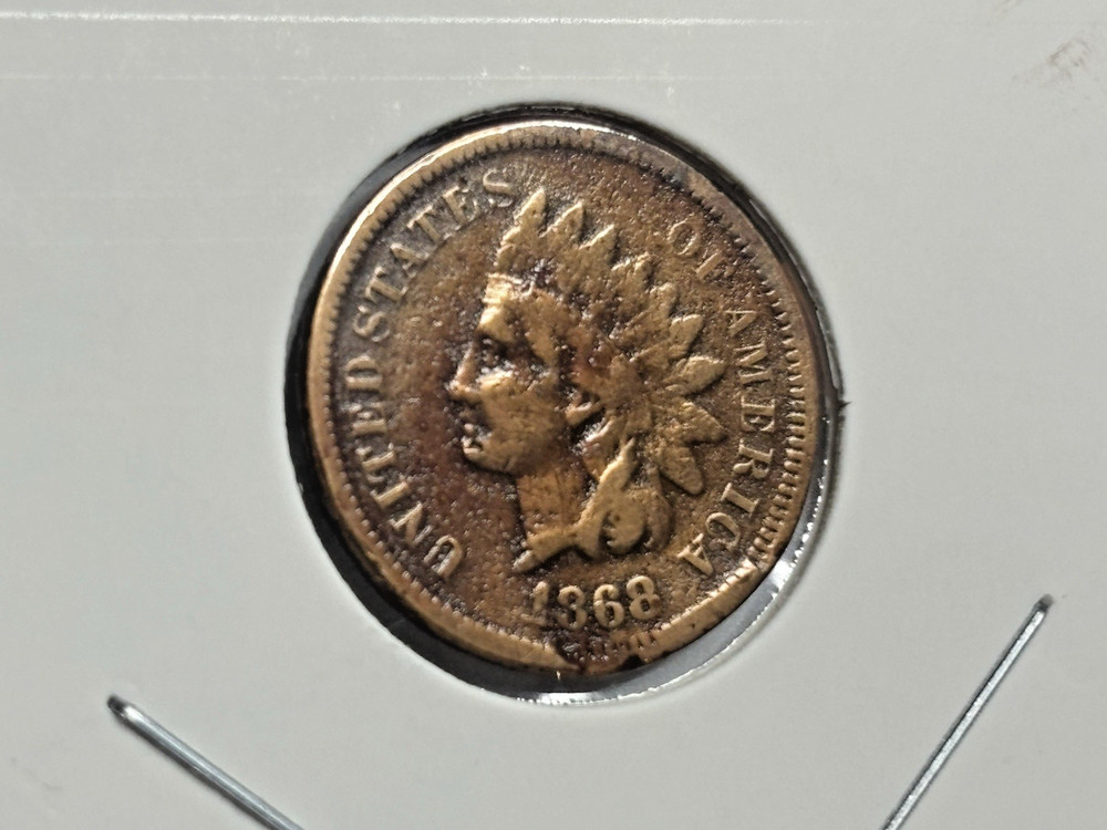 1868 Indian Head One Cent - Semi Key Date - Better Condition