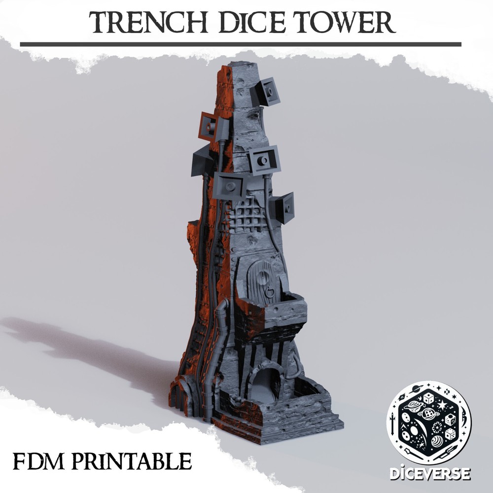 Tabletop Terrain - Wargaming Terrain - Speaker Tower - Dice Tower