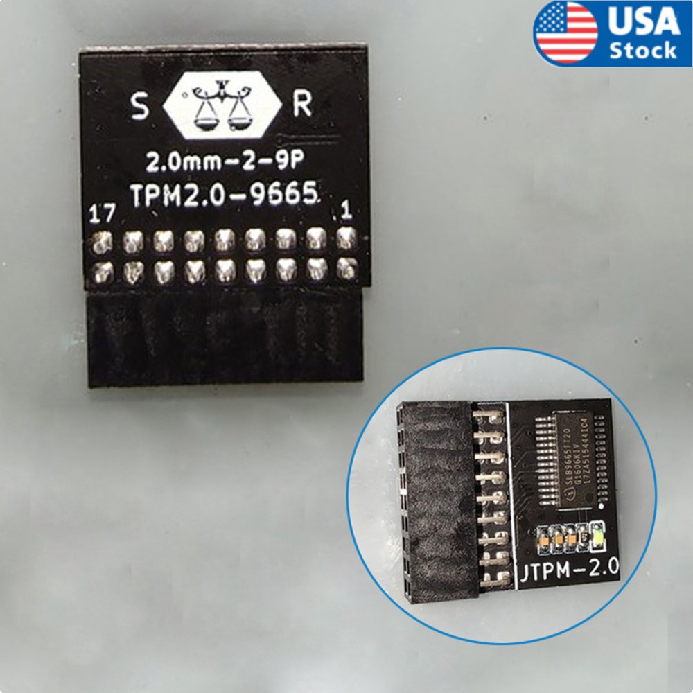 TPM TPM2.0 Module for ASRock TPM Security Module (18-1 Pin) Win11 Module