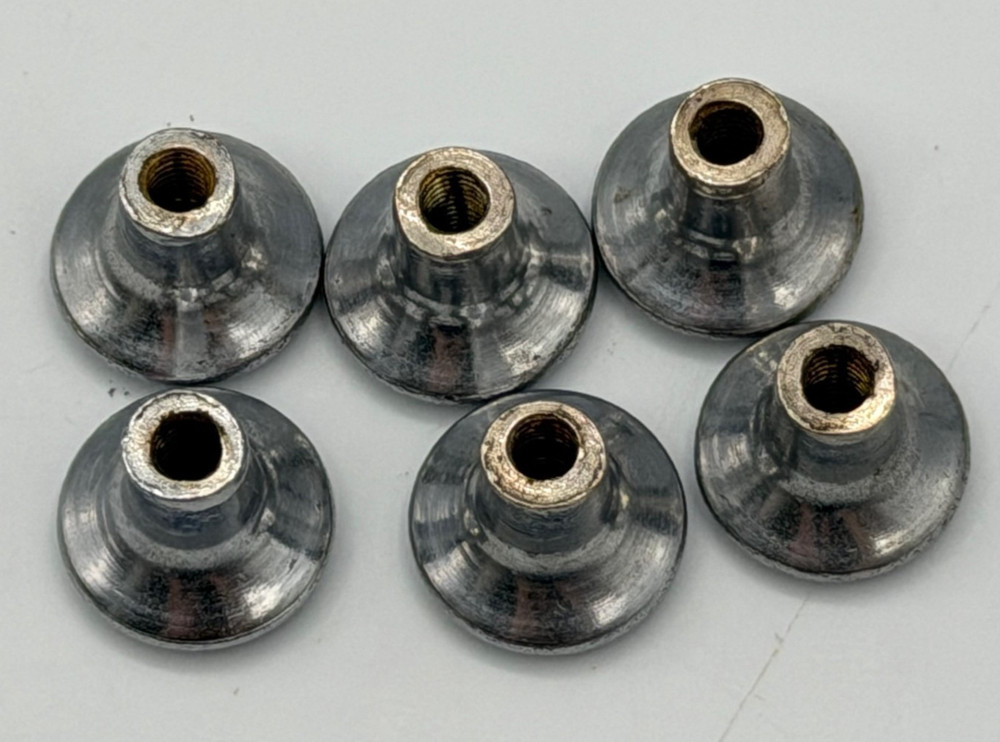 25 MCM/Art Deco Chrome Drawer Cabinet Knobs Pulls Collection From One Kitchen