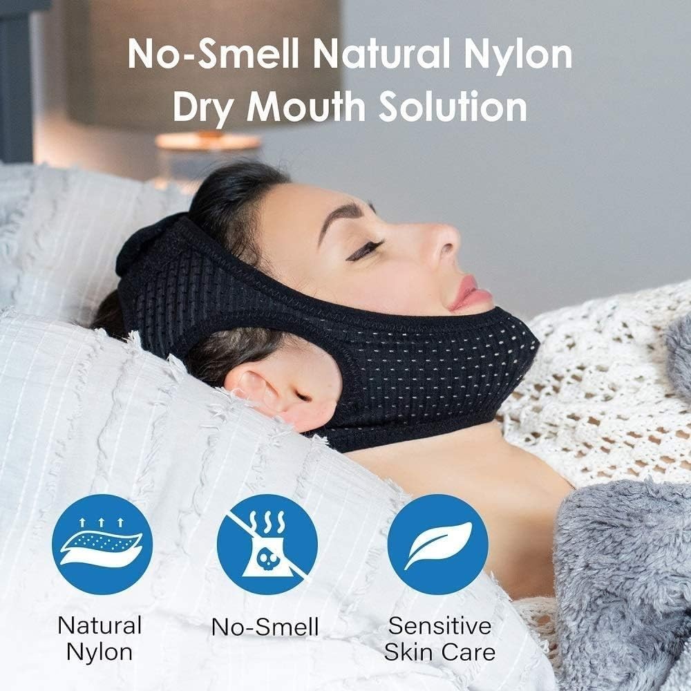 Breathable Adjustable Jaw Strap for Sleeping – Anti-Snoring Solution