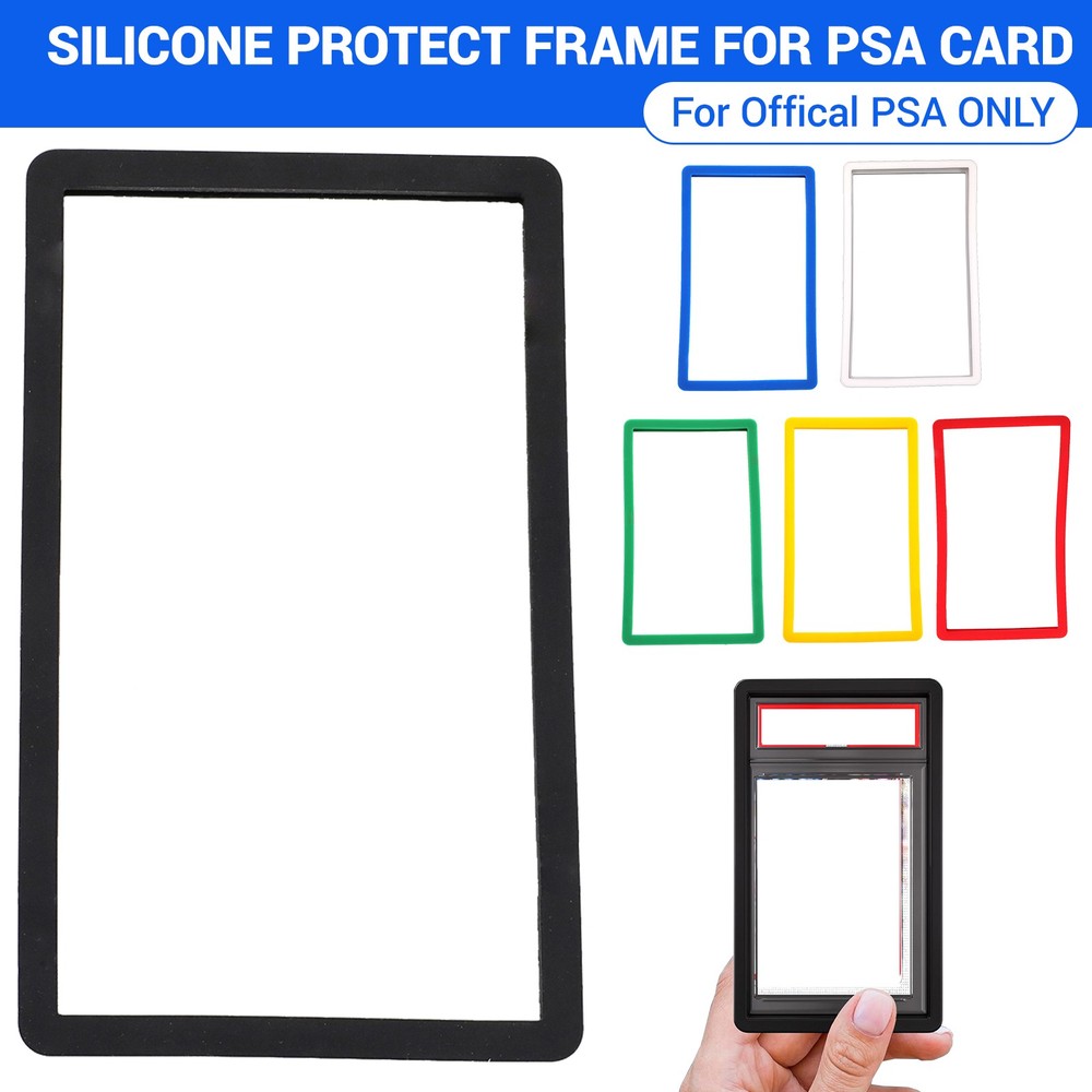 3-15PCS Sillcone Slab Bumper Guard Protector Skin Stackable For PSA Graded Cards