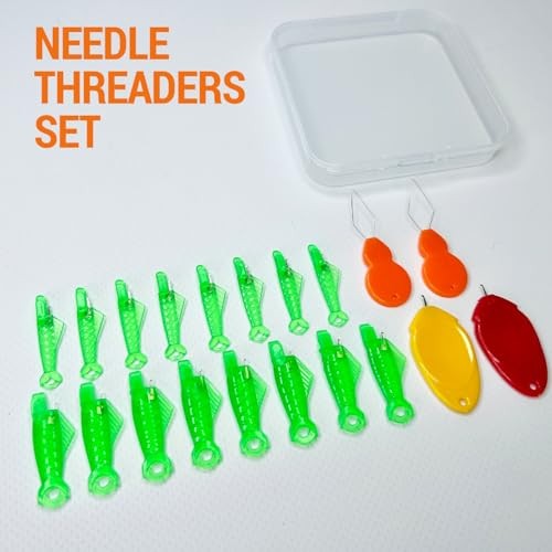 PCS Fish Type Needle Threaders Set for Sewing Machines (Compatible Only 20