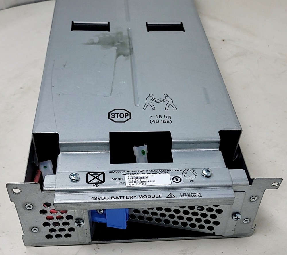 APC RBC43 48VDC Empty Battery Module Cartridge Chassis SEE NOTES