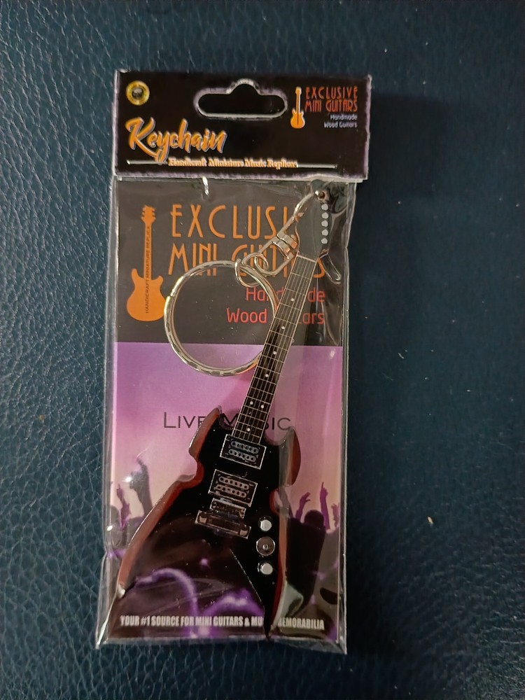 Paul Stanley • Kiss • Mini Guitar Keychain 3.5" (Approximate Size)