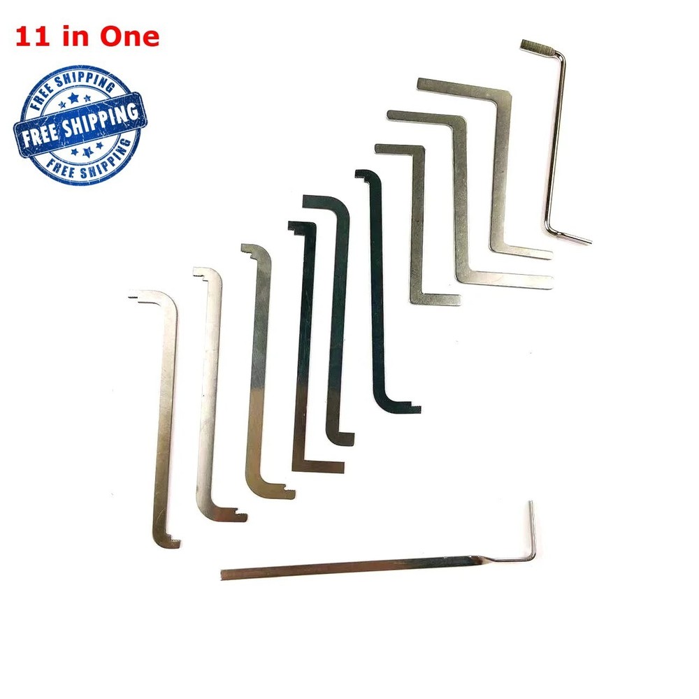 11pc Turning Tool Lock Tension Wrenches Locksmith Pick Tool
