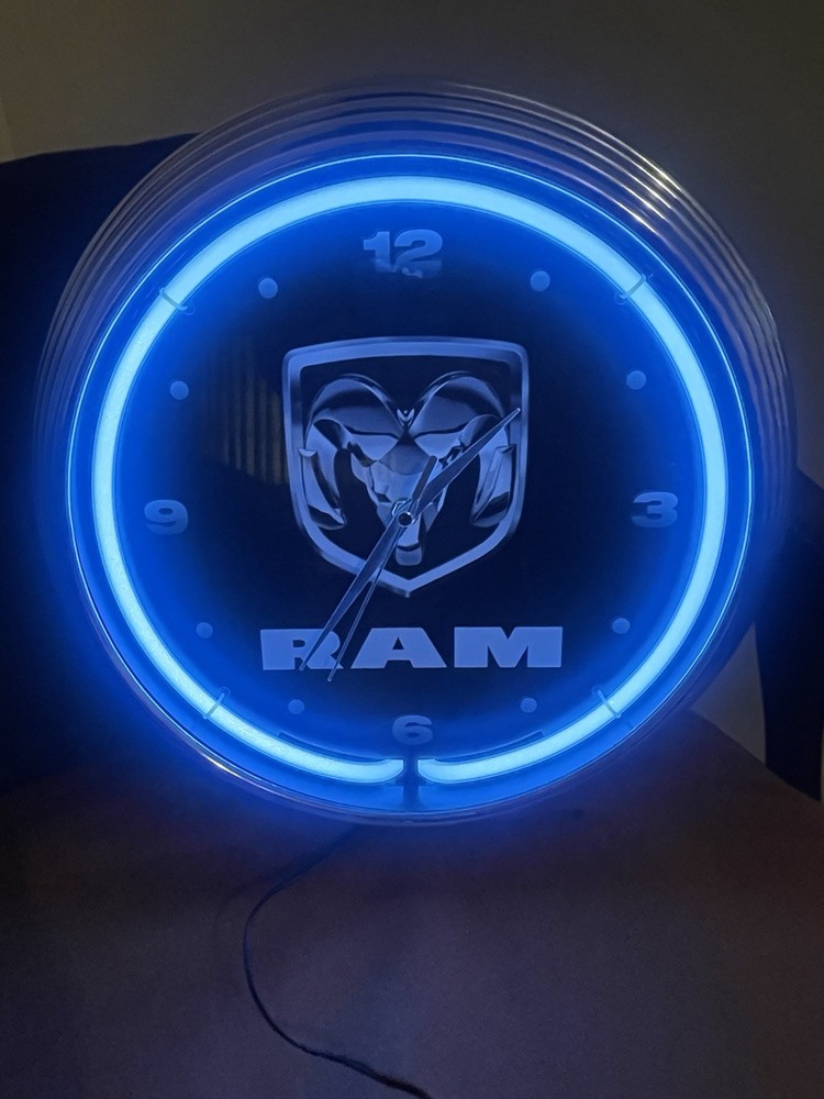 Dodge Ram Neon Clock