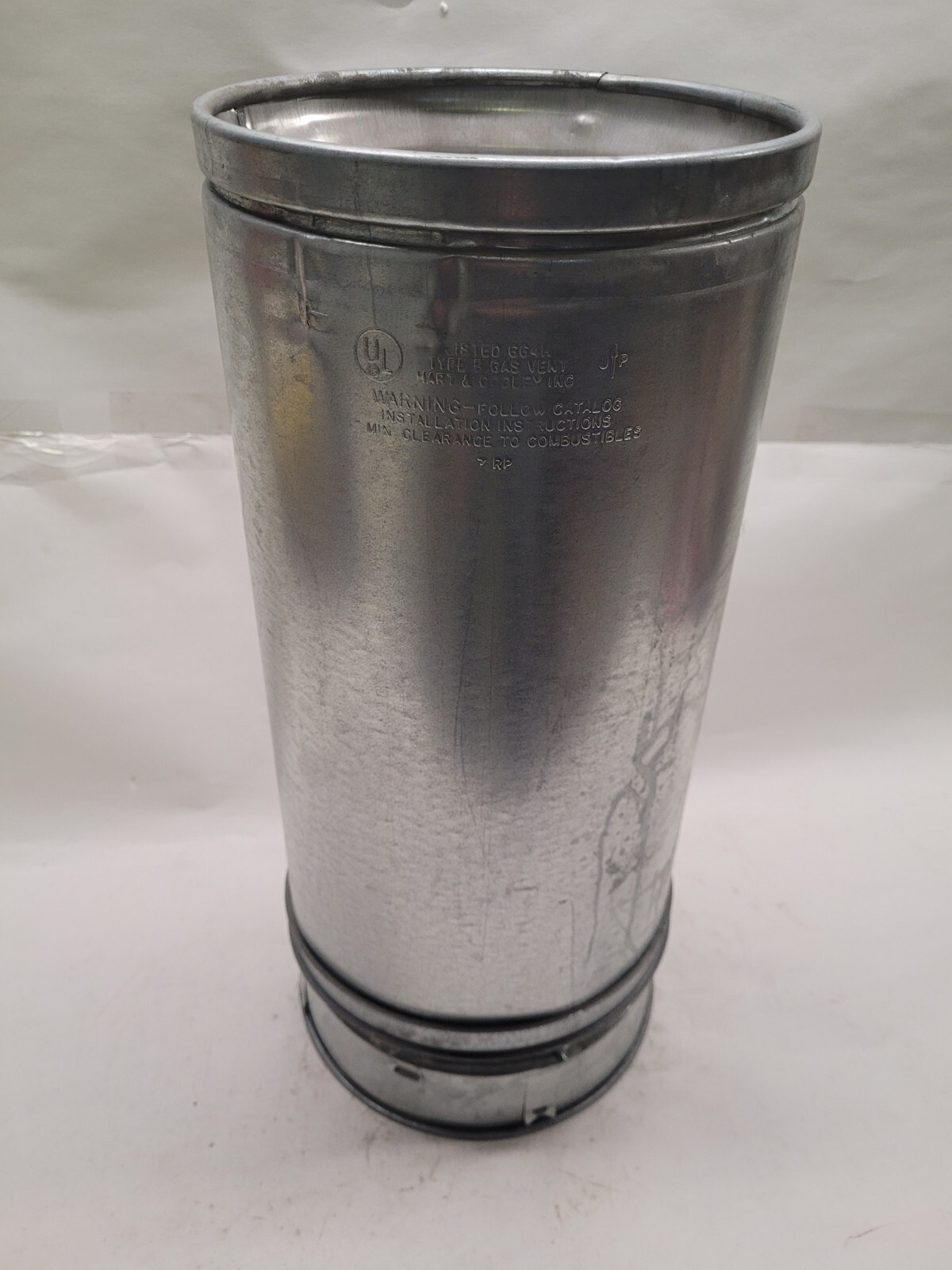 DuraVent 8" Inner Diameter Aluminum Type B Gas Vent Round Rigid Pipe 8GV18