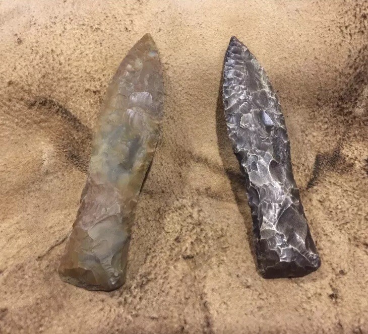 Danish Fish Tail Dagger Type 3 and a Solid Bronze Copy By Chris Levatino
