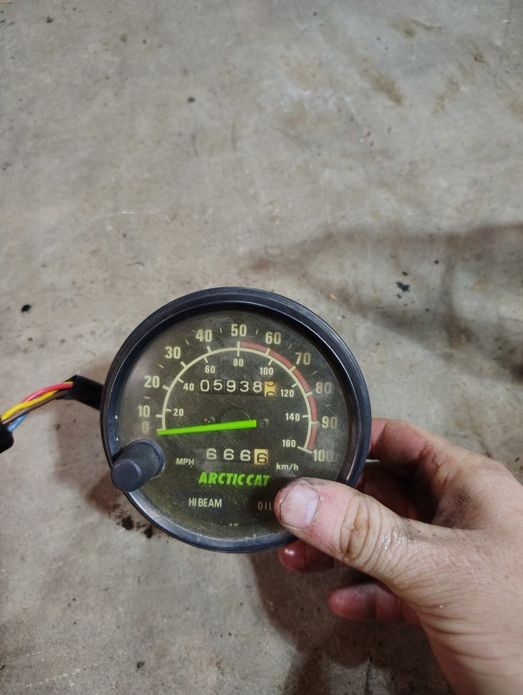 1992 Arctic cat ext speedometer
