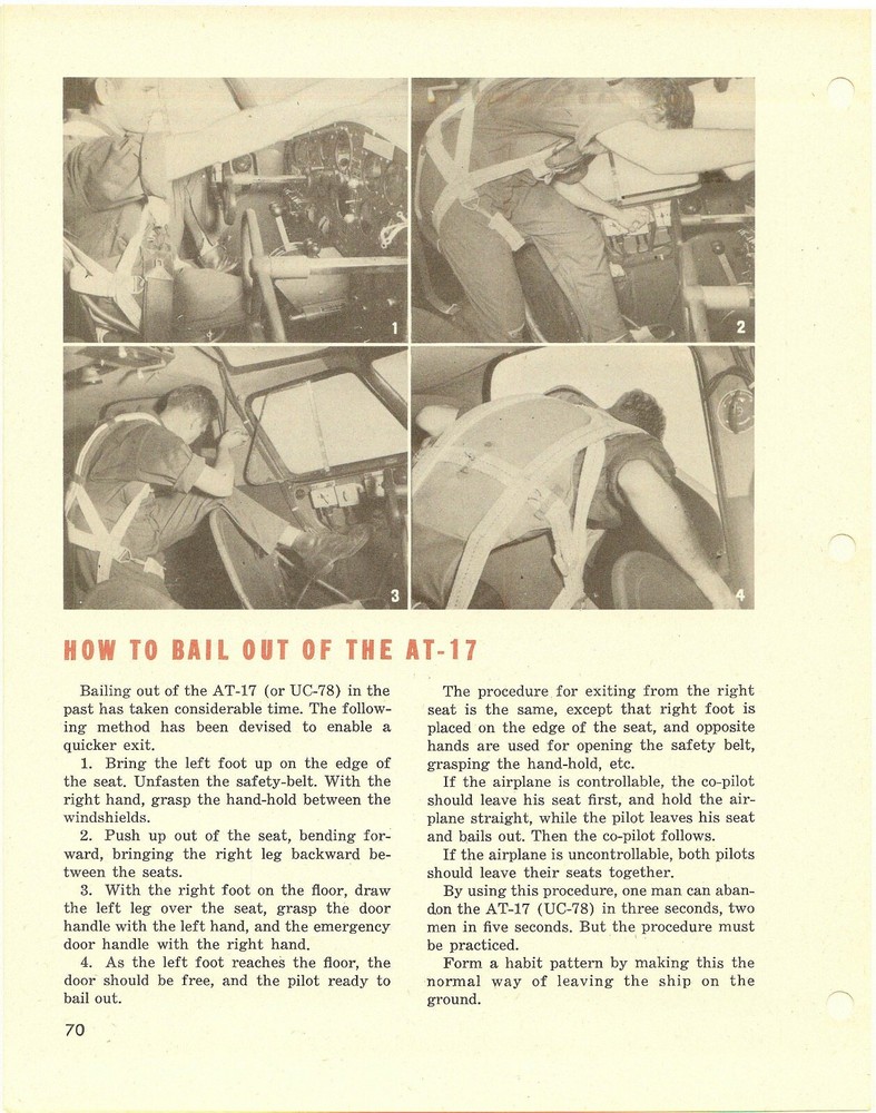 REPRINT 1944 ADVANCED 2-ENGINE FLYING PILOT TRAINING MANUAL