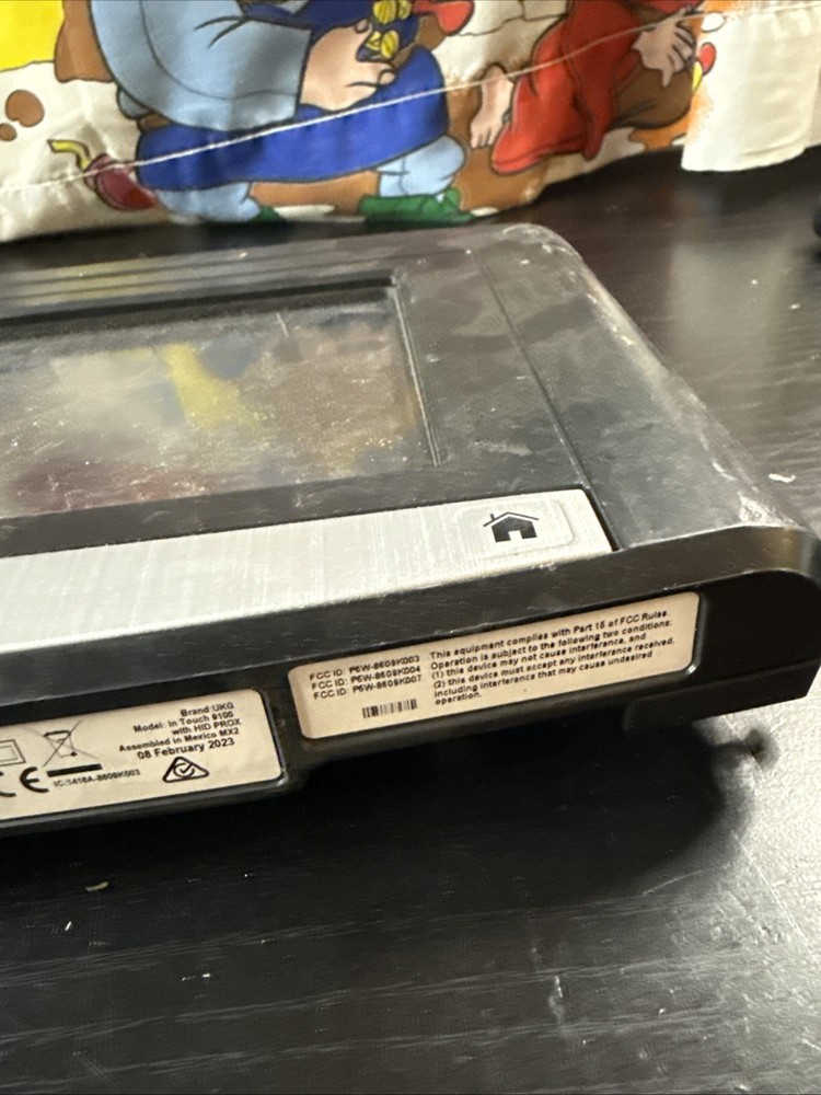 ADP InTouch 9100 Kronos Time Clock Touch LCD Display Kronos 8609100-003 Untested