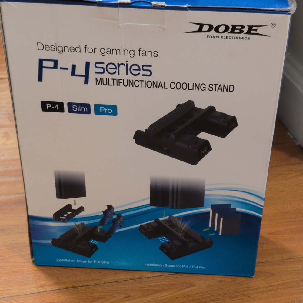 DOBE Multifunctional Cooling Stand Black for PS4 Slim/Pro Console Controller