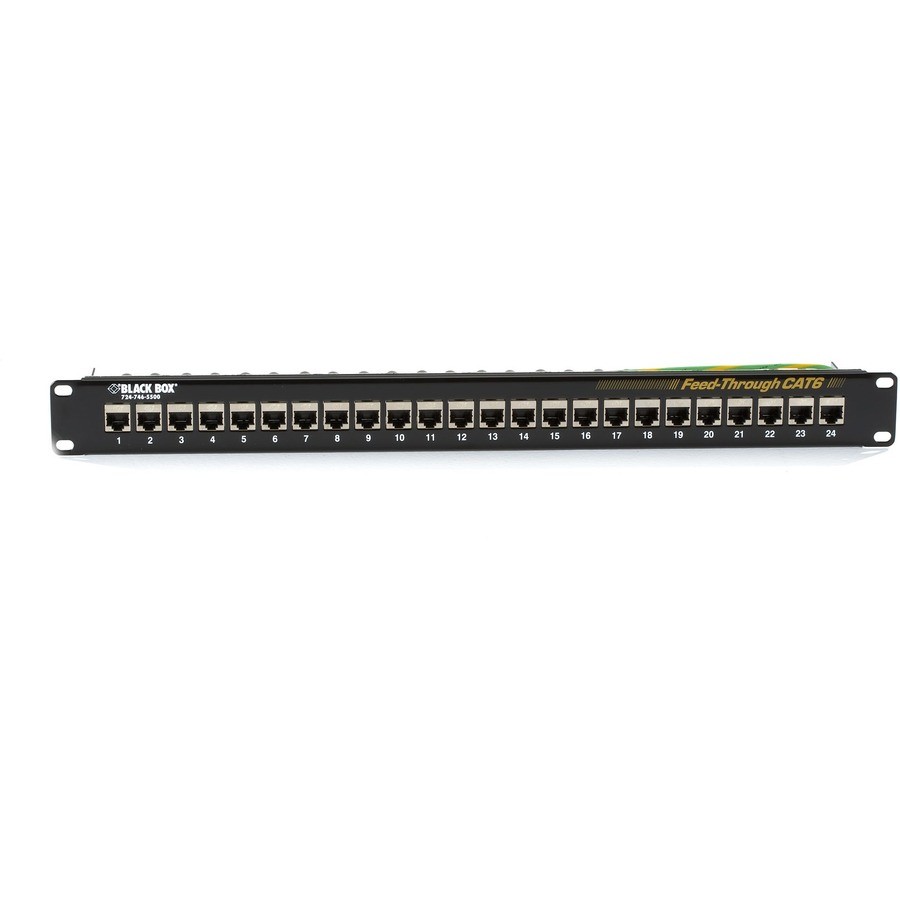 Black Box JPM814A_2 Cat6 Shielded Patch Panel 24-Port