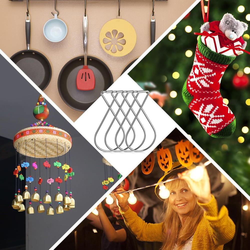 90 Pack Ceiling Hook Clips Drop Ceiling Hooks Grid Ceiling Hanging Hooks Clips