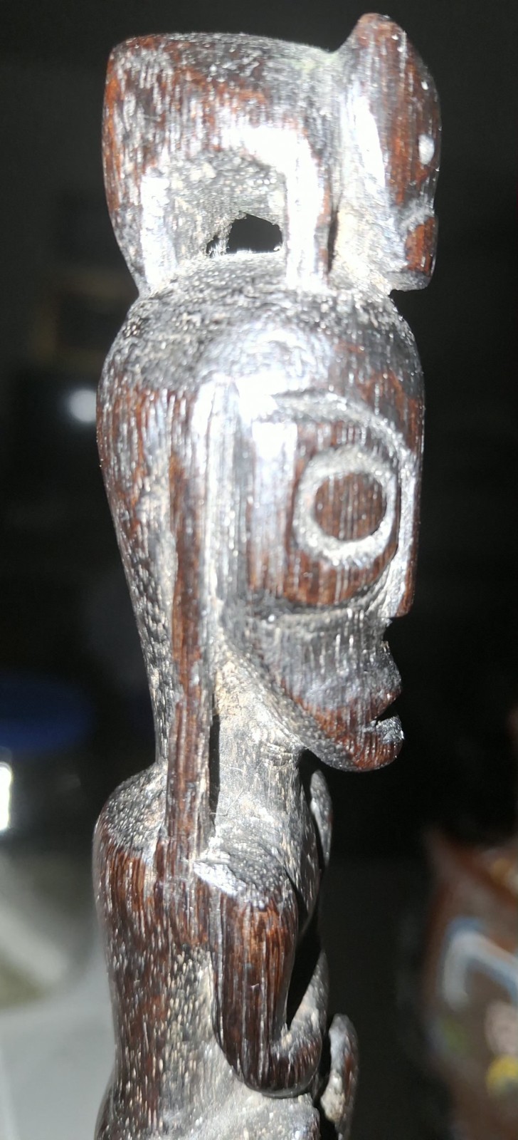 Rare Vintage Pig Trap Measuring Stick from Borneo.