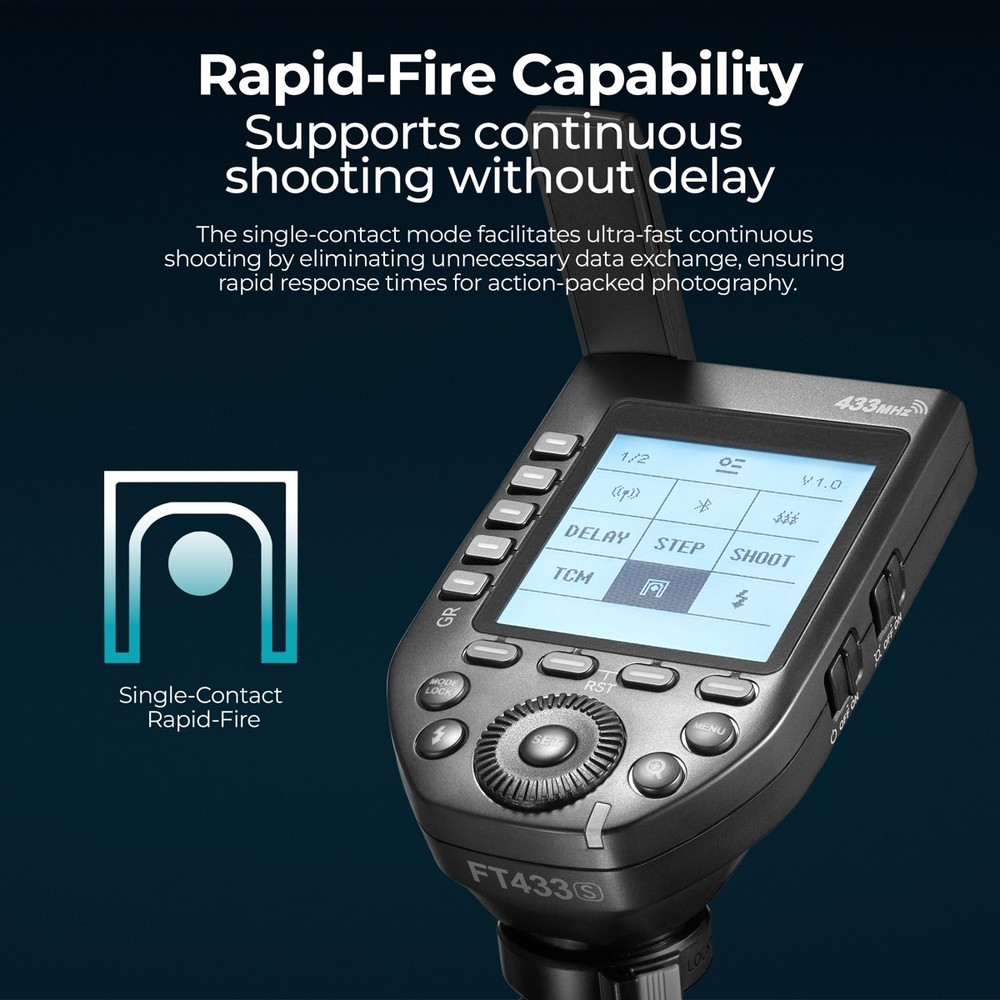 Flashpoint FT433S TTL Wireless Flash Trigger for Sony, Godox FT433S