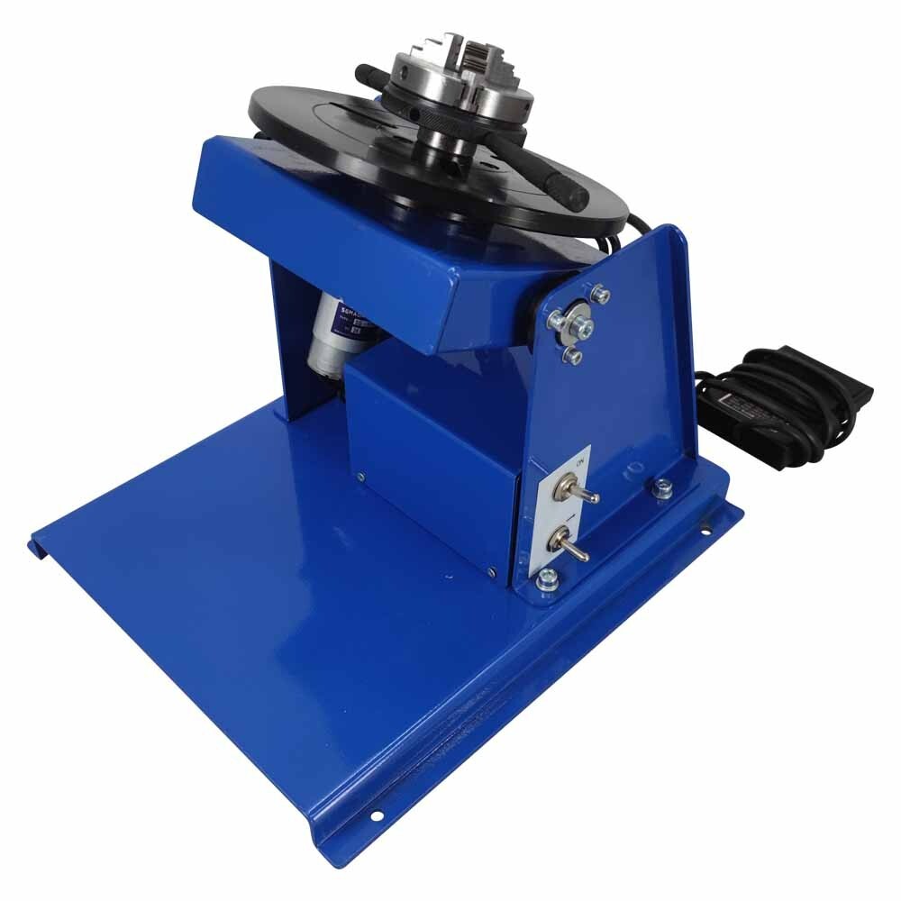 110V 65mm Chuck Welding Positioner Rotatable Stepless Speed Regulating Positione