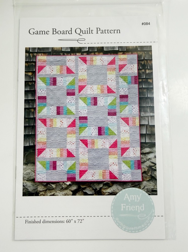 Game Board Quilt Pattern #084 60" x 72"